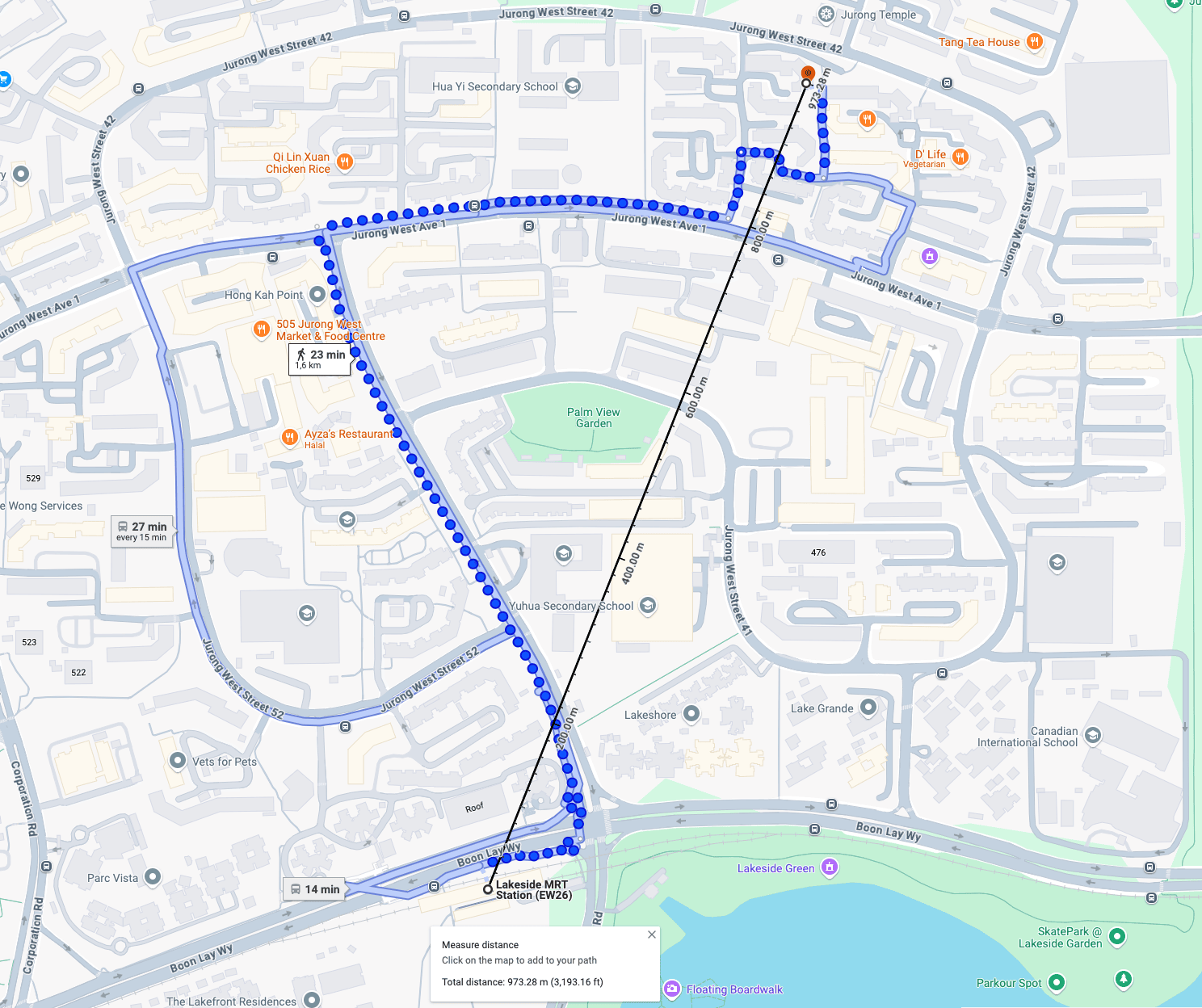 Landlord's property turned out to be within 1km radius of the Lakeside MRT